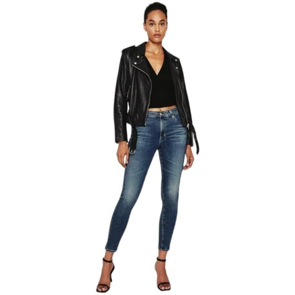 AG Adriano Goldschmied The Farrah High-Rise Skinny Crop Jeans - Picture 8 of 8